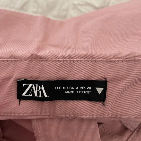 Zara high waisted pink belted shorts - Picture 8 of 8